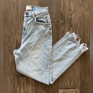 Abercrombie & Fitch Ankle Straight Ultra High Rise Jeans Sz 28/6R Curve Love